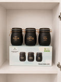 Glass Jar Set of 3 (Sugar Coffee Tea)